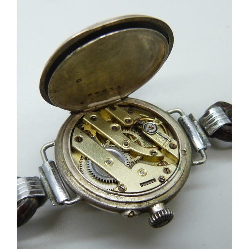 7291 - A Sicura TV dial wristwatch, a Smiths Empire wristwatch and a silver cased wristwatch