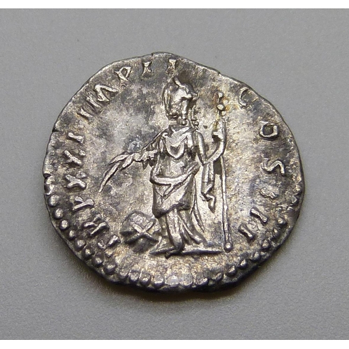 7298 - Coins; Marcus Aurelius Silver Denarius Ric 176 (139-161AD), M Antonivs Avg PM Parth Max Laureate Hea... 