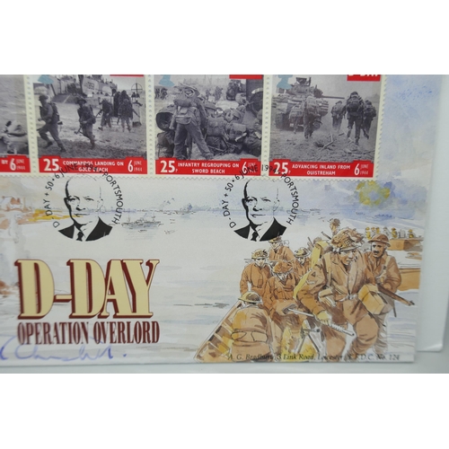 7312 - D-Day Operation Overlord, A.G. Bradbury Cover No.151 of a Limited Edition of 500 First Day Covers, n... 