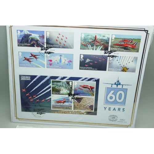 7314 - Benham 100 No.019 of a Limited Edition of 100 collection, Royal Air Force (Red Arrows), 60 years and... 