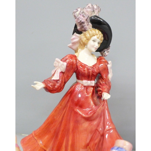 2009 - Four Royal Doulton figures including Patricia figure of the Year, with box and certificate