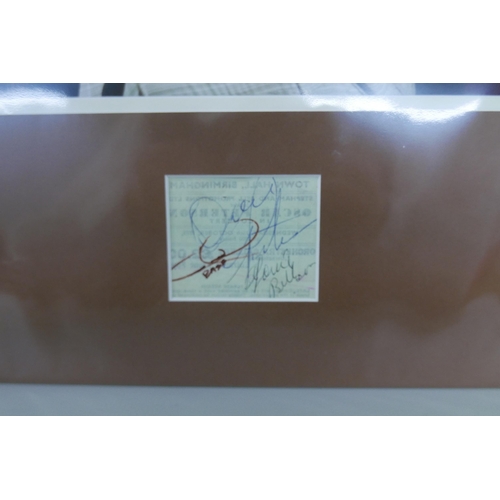 2014 - An Oscar Peterson signed ticket display, no COA