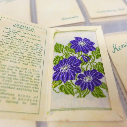 2038 - Two sets of Kensitas Flowers cigarette card silks, catalogue value £380