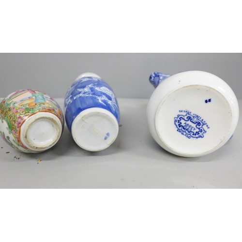 2068 - Oriental porcelain and cloisonne including small plates, trinket boxes and dishes