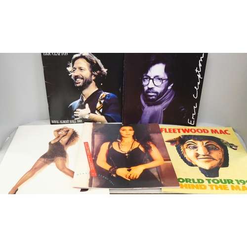 2125 - Eric Clapton, Tina Turner and other concert programmes