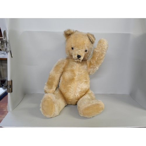 2183 - A vintage teddy bear with growler