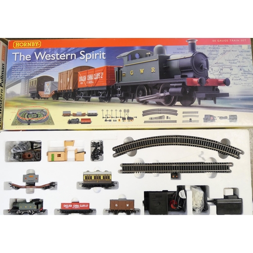 2184 - Two Hornby train sets, The Western Spirit and The Western Pullman and a pre-war Lionel O gauge locom... 