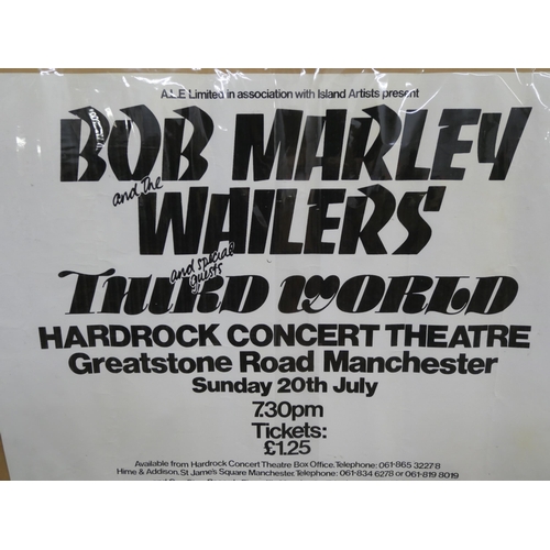 2186 - A Bob Marley, Third World concert poster, year unknown