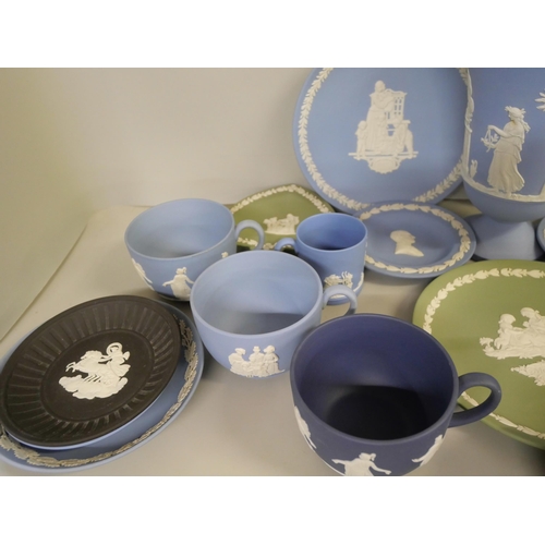 2202 - A collection of coloured Wedgwood Jasperware **PLEASE NOTE THIS LOT IS NOT ELIGIBLE FOR IN-HOUSE POS... 