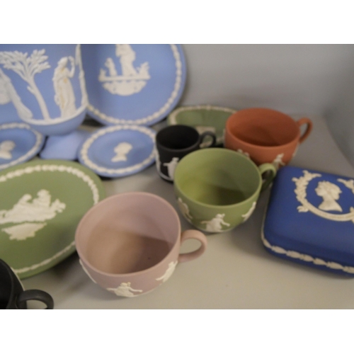 2202 - A collection of coloured Wedgwood Jasperware **PLEASE NOTE THIS LOT IS NOT ELIGIBLE FOR IN-HOUSE POS... 