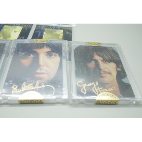 2203 - The Beatles Sports Time Signature Series cards,  redemption cards