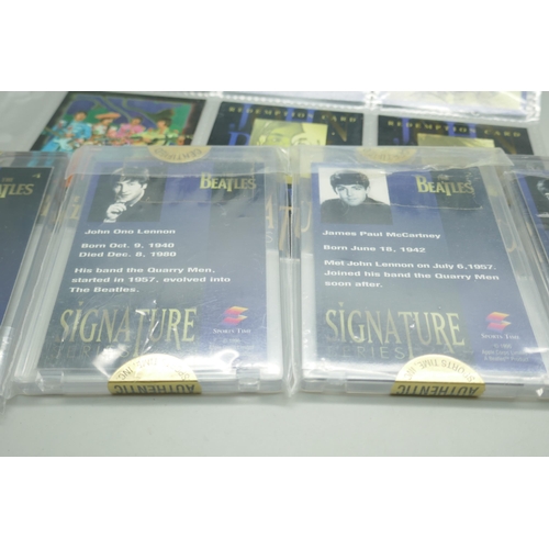 2203 - The Beatles Sports Time Signature Series cards,  redemption cards