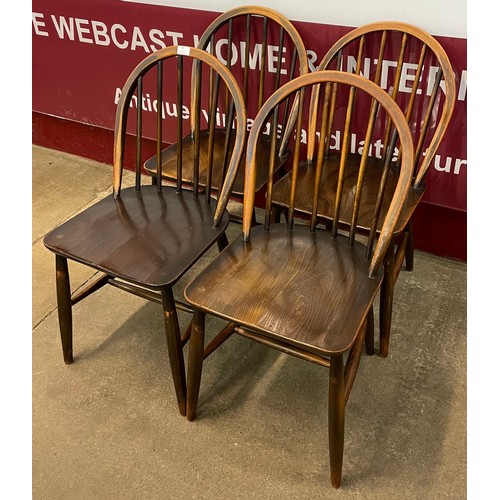 60 - A set of four Ercol Golden Dawn elm and beech chairs