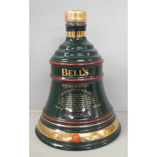 2253 - Three Wade Bells Whiskey Christmas decanters, 95, 96, 98 with contents