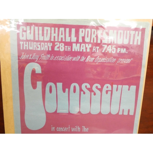 2261 - A pop music concert poster, Colosseum at Portsmouth Guild Hall 1970