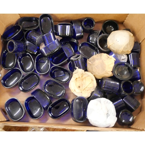 2278 - A box of Bristol blue glass liners **PLEASE NOTE THIS LOT IS NOT ELIGIBLE FOR IN-HOUSE POSTING AND P... 