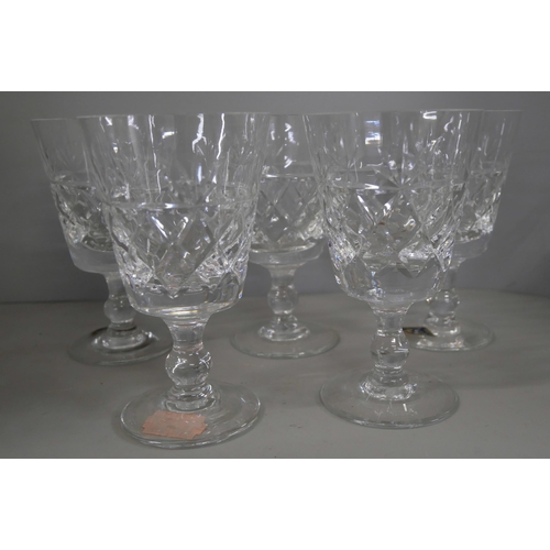 2287 - A set of boxed Royal Brierley crystal wine glasses