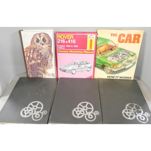 2305 - A box of assorted automobile books