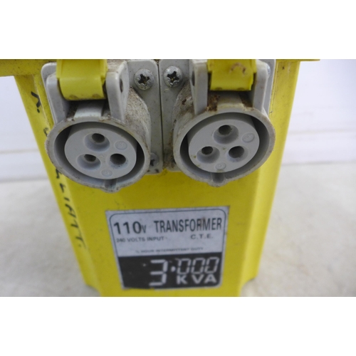 5005 - A dual socket 110V 3.0kva transformer