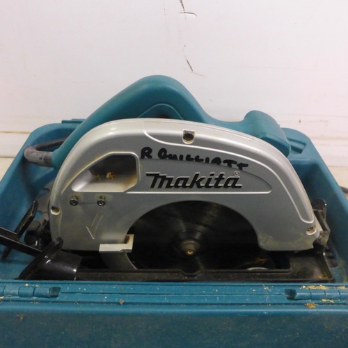 5018 - A Makita 5704R, 110V circular saw in case