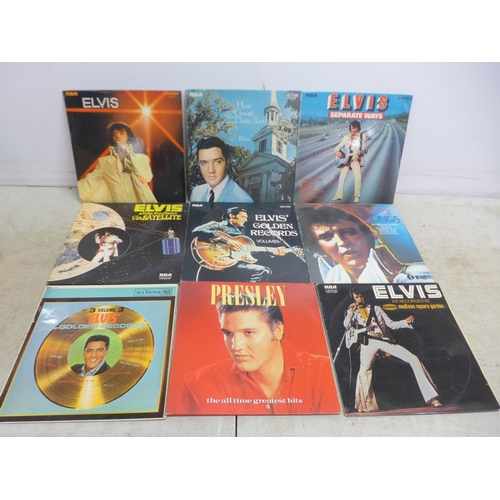 5081 - 38 Elvis LP records including original 60’s Issues, Blue Hawaii, G.I. Blues, etc.