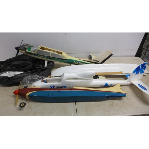 5112 - A collection of motorised model aircraft including a Cardinal N49 616, a Victor Inspiration Dream Si... 