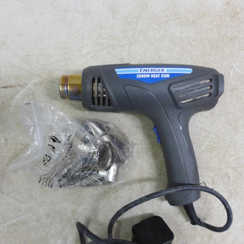 5114 - A Titan 2kW steam wallpaper stripper plus an Energiser 2kW heat gun, used