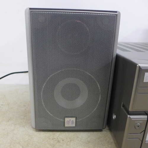 5125 - A Ministry Of Sound DAB digital radio CD player and a pair of speakers with manual and remote