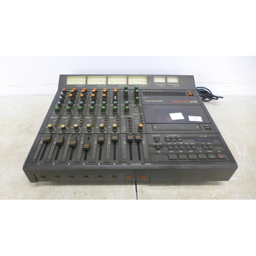 5133 - A Tascam Portastudio 246 mixing station