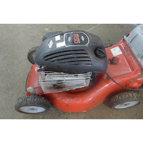 5237 - An Ibea petrol lawnmower with a Briggs and Stratton 500 series 158cc petrol engine and collection bo... 