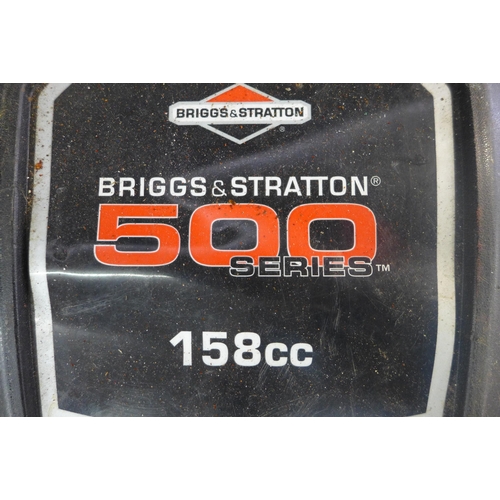 5237 - An Ibea petrol lawnmower with a Briggs and Stratton 500 series 158cc petrol engine and collection bo... 