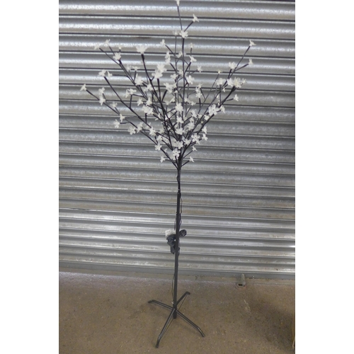 5241 - A Premier 1.8m LED colour changing Christmas tree and a decorative LED tree style standing lamp