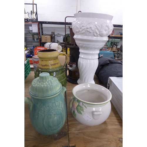 5311A - A collection of various decorative pots and jugs