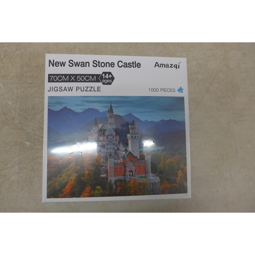 5326 - 7 assorted 1000 piece jigsaw puzzles, sealed