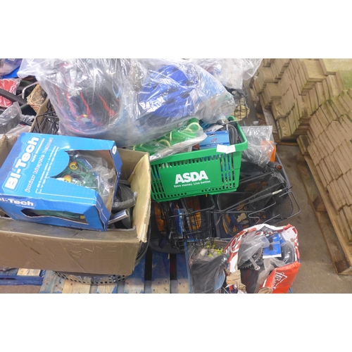 5168 - A pallet of assorted items from a bicycle shop clearance including Mud Guards, Pumps, Lights, Casset... 