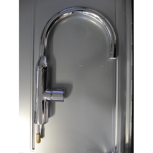 4002 - Chrome swan neck mixer tap, original RRP £200 + Vat  *This lot is subject to Vat