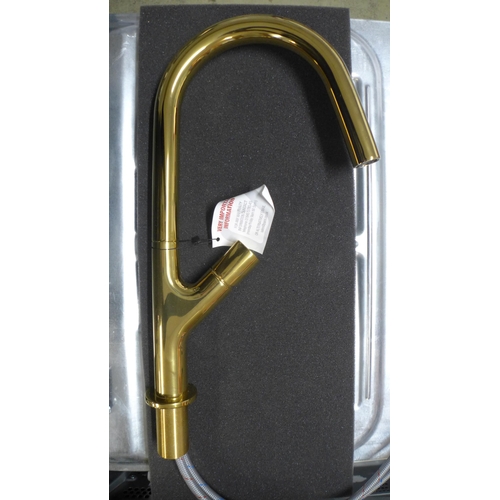 4006 - Azura gold mixer tap   *This lot is subject to Vat