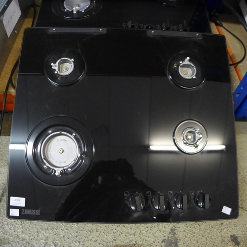 4008 - 2 x Zanussi Gas On Glass 4 Burner Hob. (missing burners) original RRP £307.5 + Vat  *This lot is sub... 