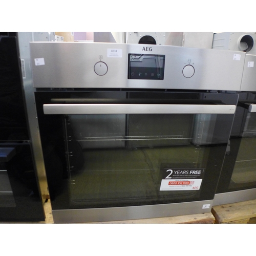 4034 - AEG Single Pyrolytic Oven ,original RRP £582.5 + Vat  *This lot is subject to Vat