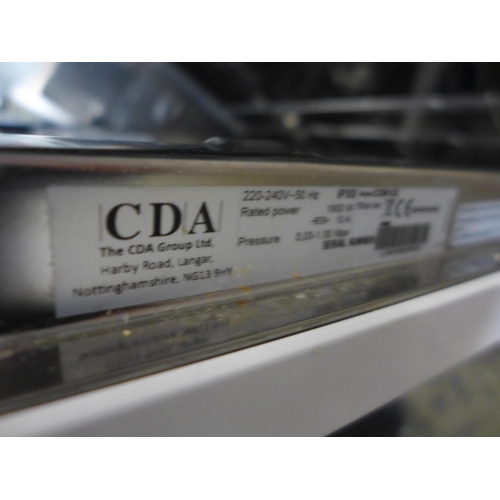 4040 - CDA Integrated Sliding Hinge Dishwasher ,original RRP £365.87 + Vat  *This lot is subject to Vat