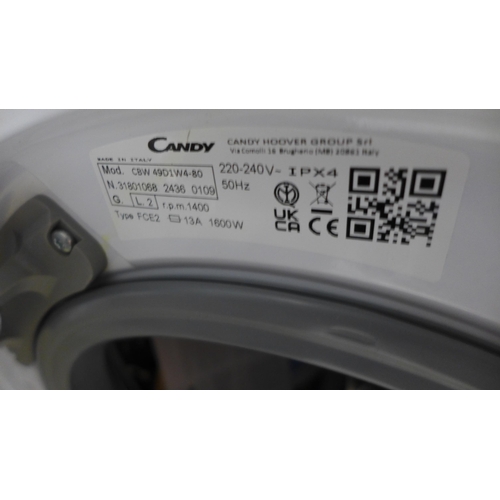 4042 - Candy Integrated Smart Washing Machine (9kg) ,original RRP £374.17 + Vat  *This lot is subject to Va... 