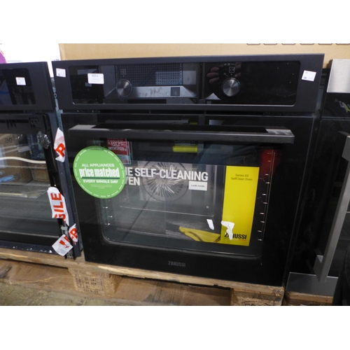 4053 - Zanussi Single Pyrolytic Oven with AirFry - Black ,original RRP £457.5 + Vat *This lot is subject to... 