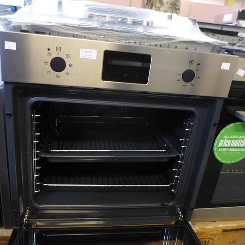 4077 - Zanussi Single Multifunction Oven ,original RRP £265.83 + Vat *This lot is subject to Vat