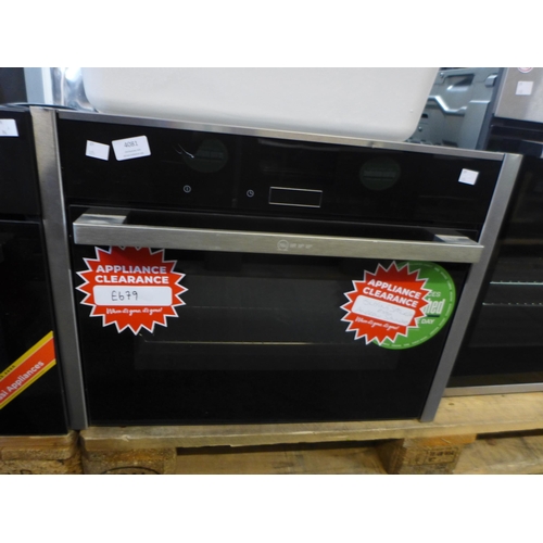 4081 - Neff single compact oven, original RRP £480 + Vat  *This lot is subject to Vat