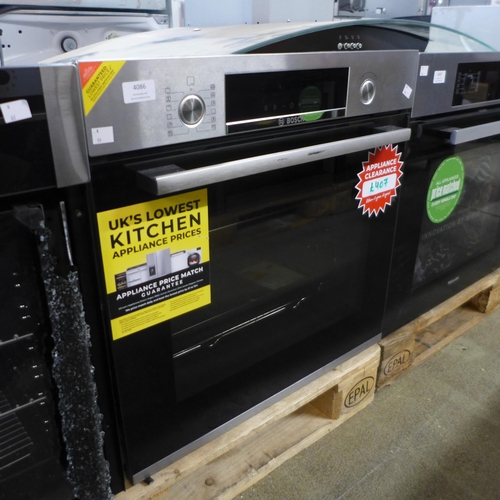 4086 - Bosch Pyrolytic Single Oven ,original RRP £565.84 + Vat  *This lot is subject to Vat