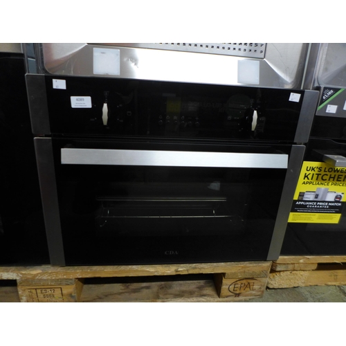 4089 - CDA Compact Steam Oven With Grill - Stainless Steel (Door requires attention) ,original RRP £620 + V... 