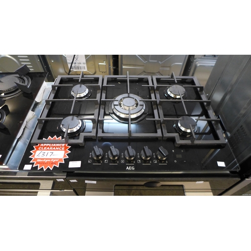 4193 - AEG gas 5 burner hob, original RRP £400 + Vat *This lot is subject to Vat