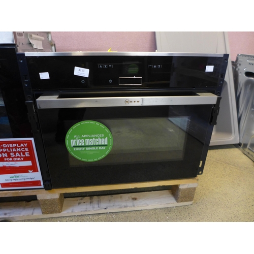 4213 - Neff  N70 45L Compact Combi Microwave Oven - Stainless Steel ,original RRP £782.5 + Vat *This lot is... 