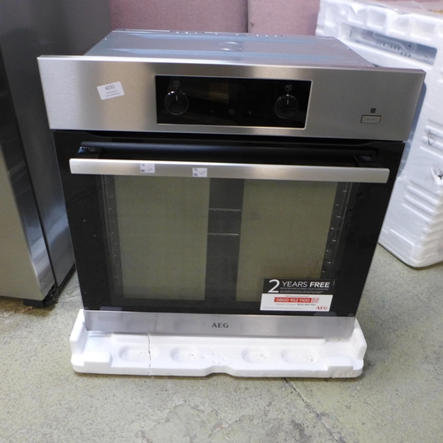 4231 - AEG Single Oven With Steam *This lot is subject to Vat