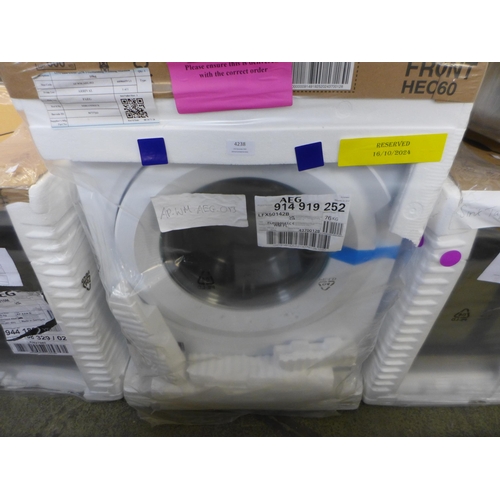 4238 - AEG Freestanding Washing Machine 10kg ,original RRP £231.67 + Vat  *This lot is subject to Vat